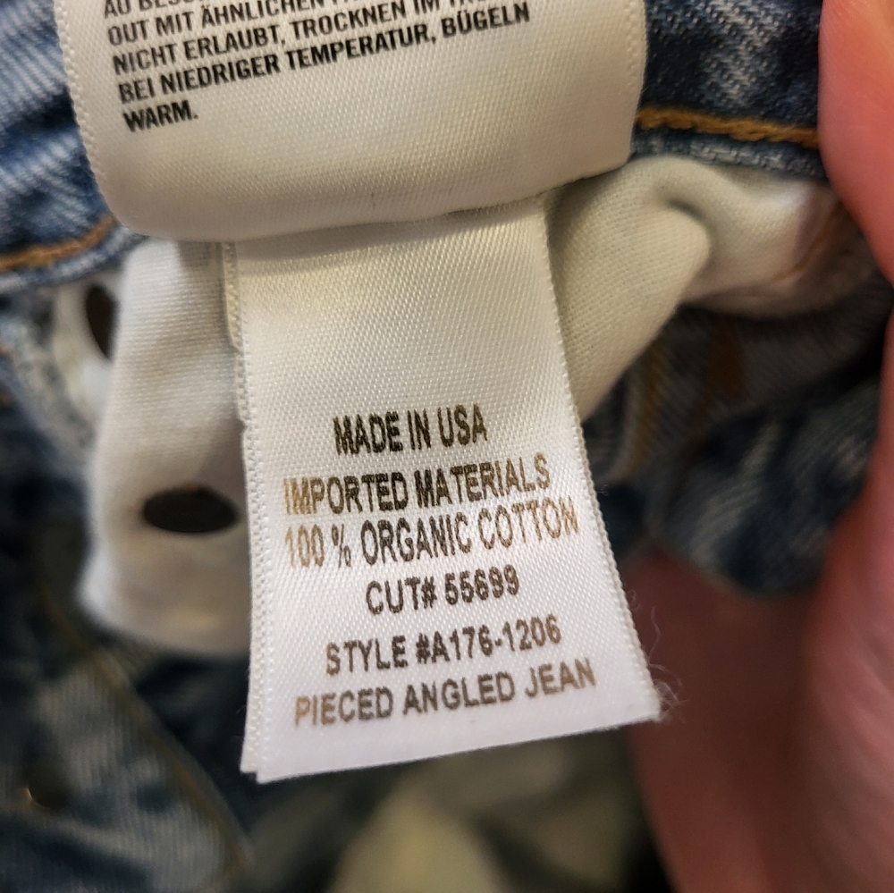 SOLD - AGOLDE PIECED ANGLED JEANS - Picture 8 of 16